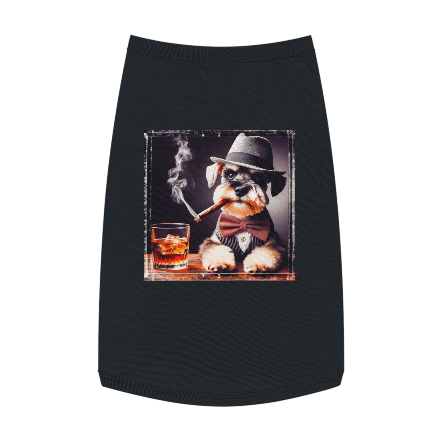 Pet Tank Top Miniature Schnauzer Pets Printify L Black 