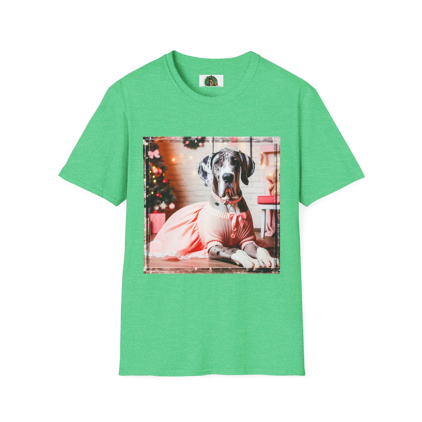 Great Dane T-Shirt Printify S Heather Irish Green 