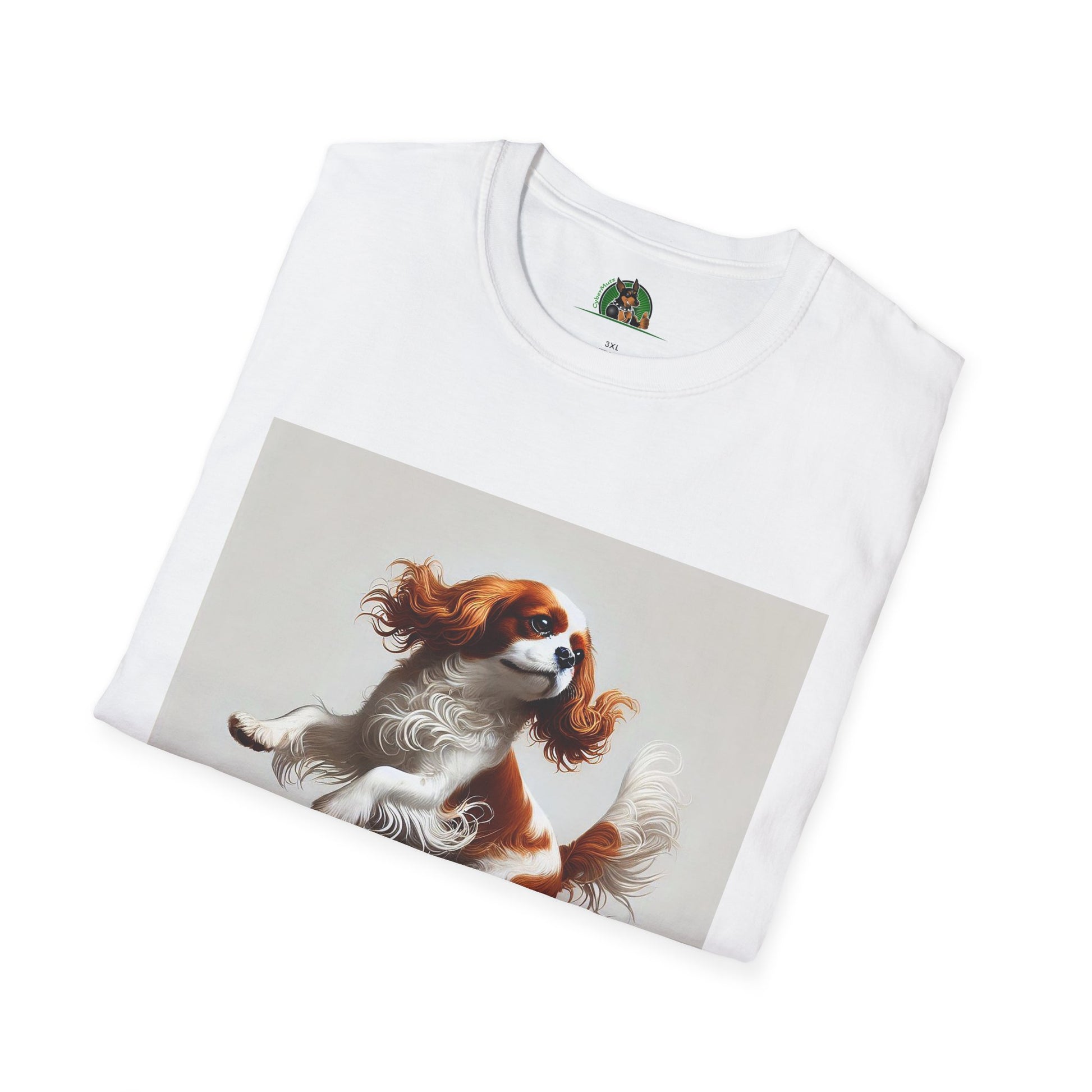 Dog Dancing Unisex T-Shirt - Cavalier King Charles Spaniel T-Shirt Printify