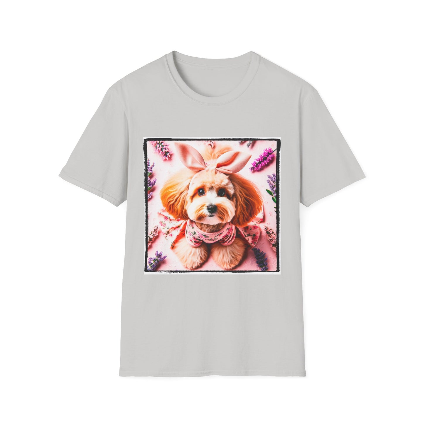 CockerPoo easter bunny t shirt T-Shirt Printify S Ice Grey