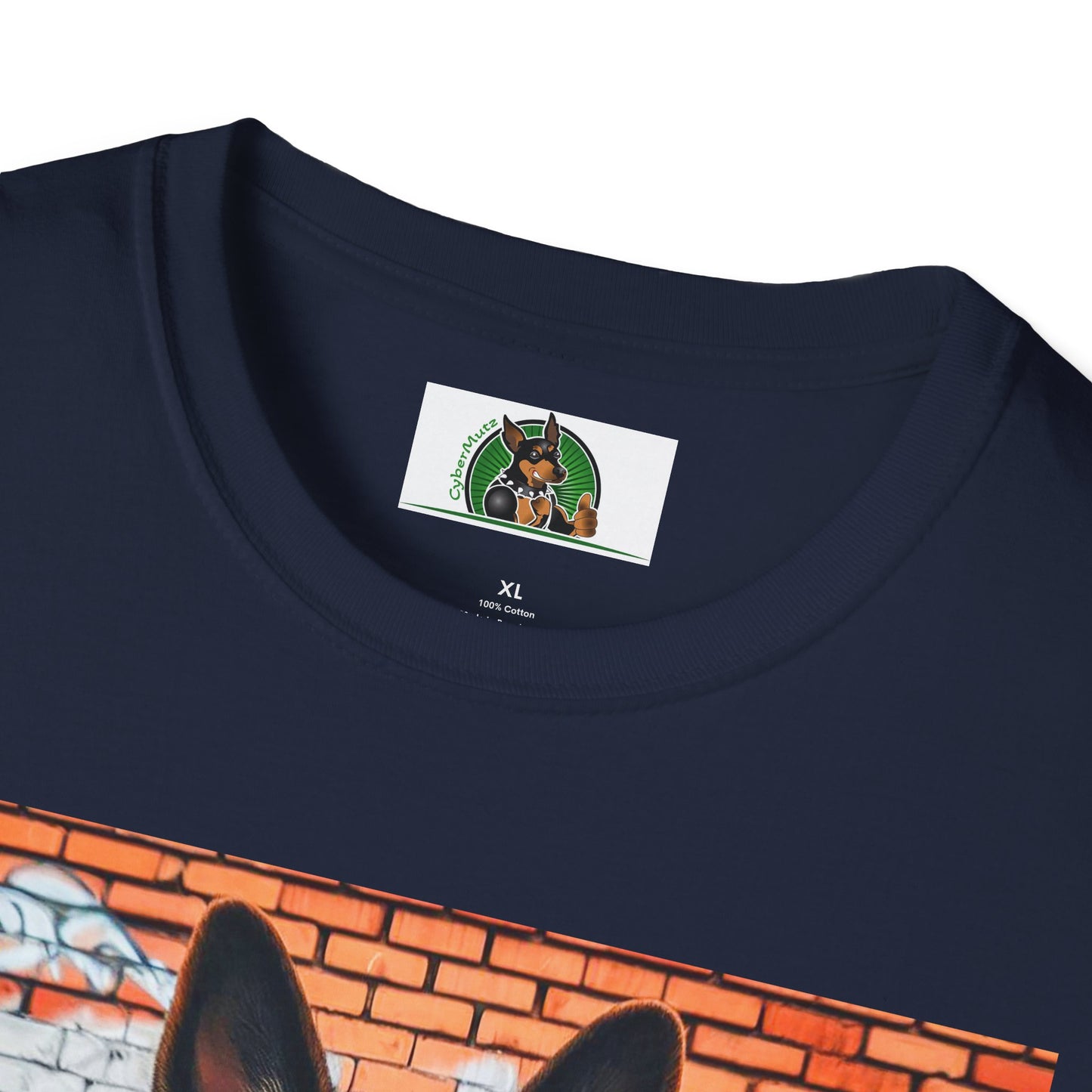 German Shepherd graffiti wall T-Shirt Printify