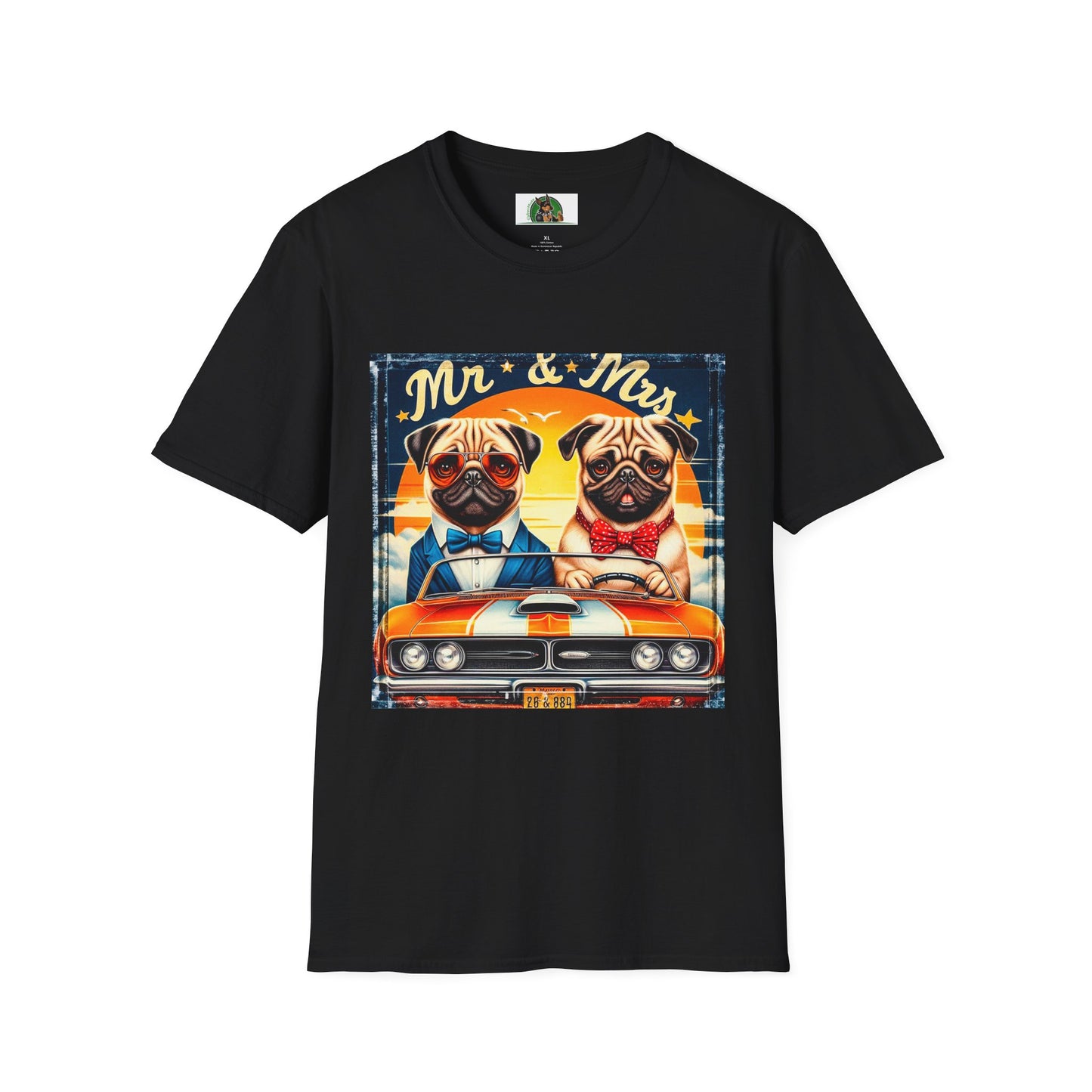 Wacky Pugs T-Shirt Printify XS Black 