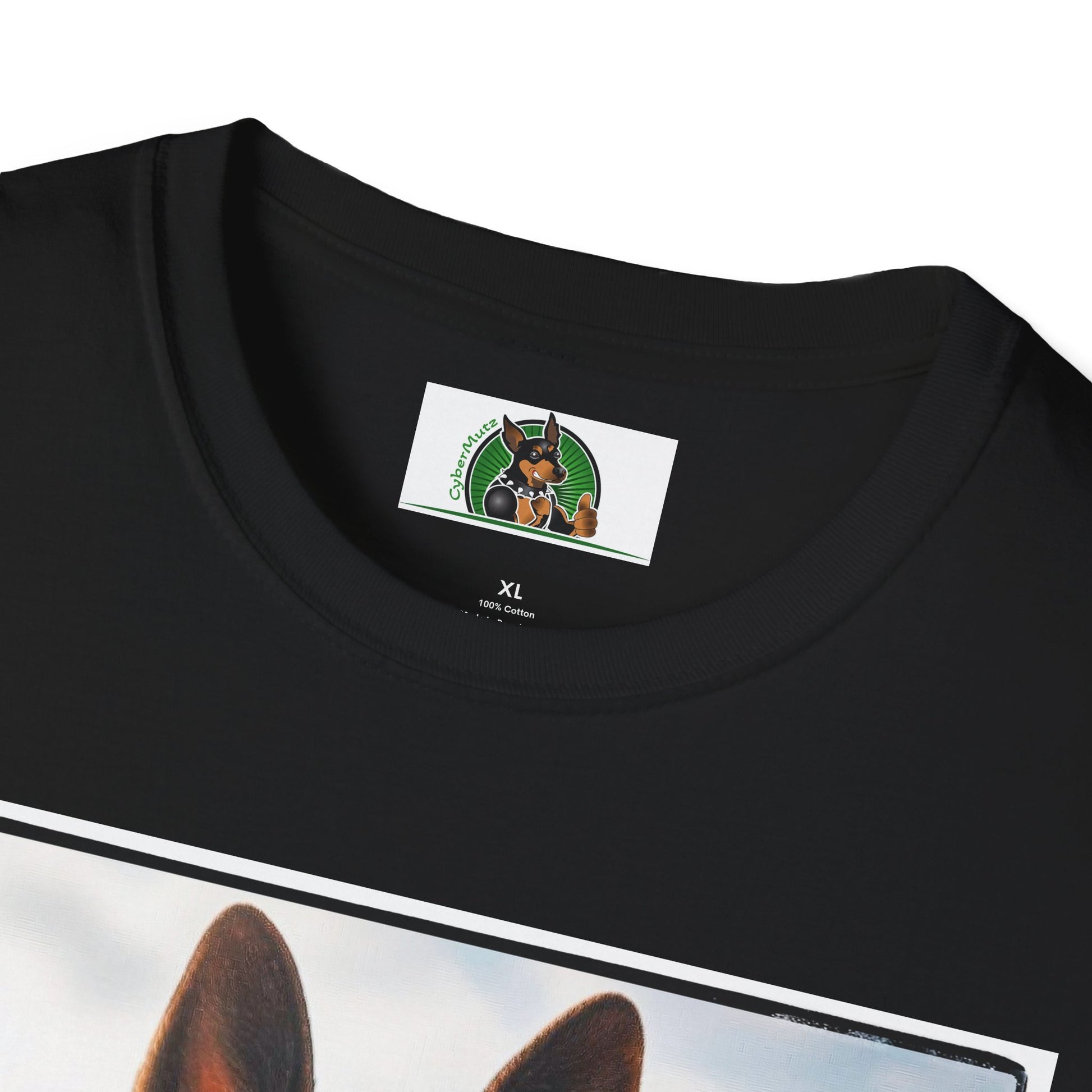 German Shepherd suit and tie shirt T-Shirt Printify