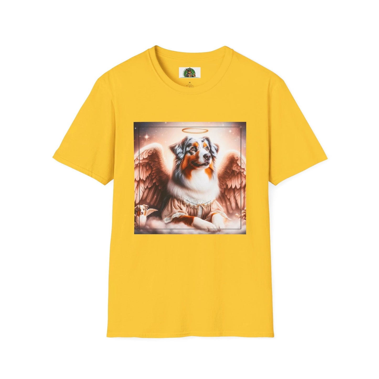 Australian Shepherd Mother And Puppy Angels T Shirt Celebrating The Bond Between Mom And Litter T-Shirt Printify S Daisy