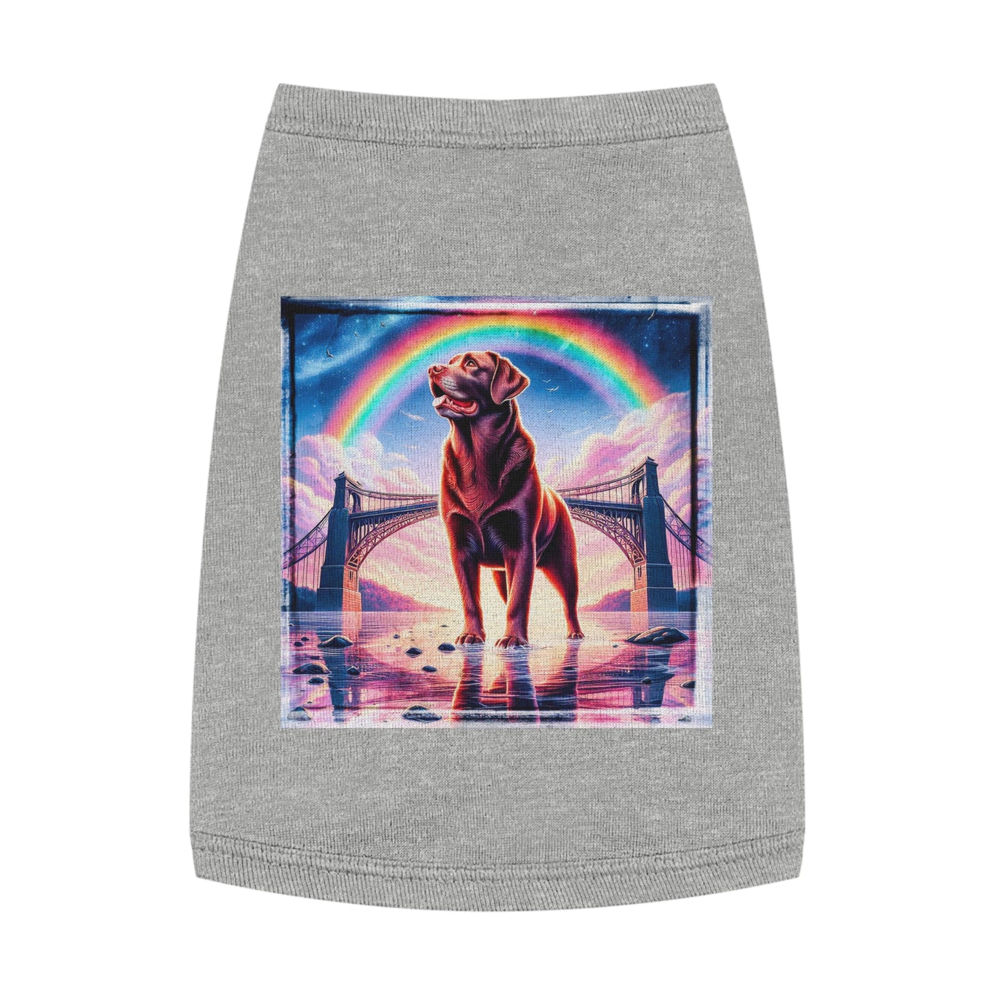 Pet Tank Top Labrador Retriever Pets Printify M Heather 