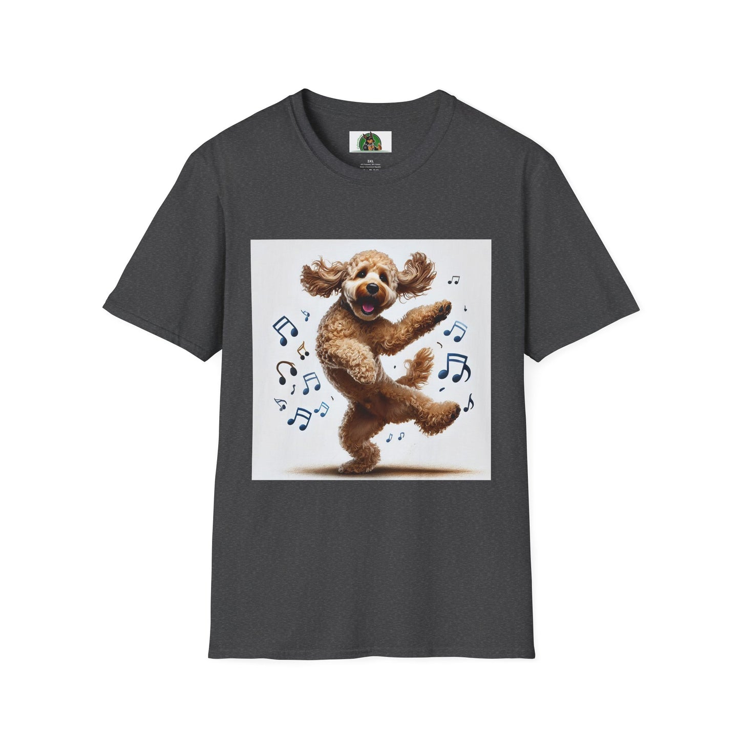 Dancing CockerPoo T-Shirt T-Shirt Printify XS Dark Heather