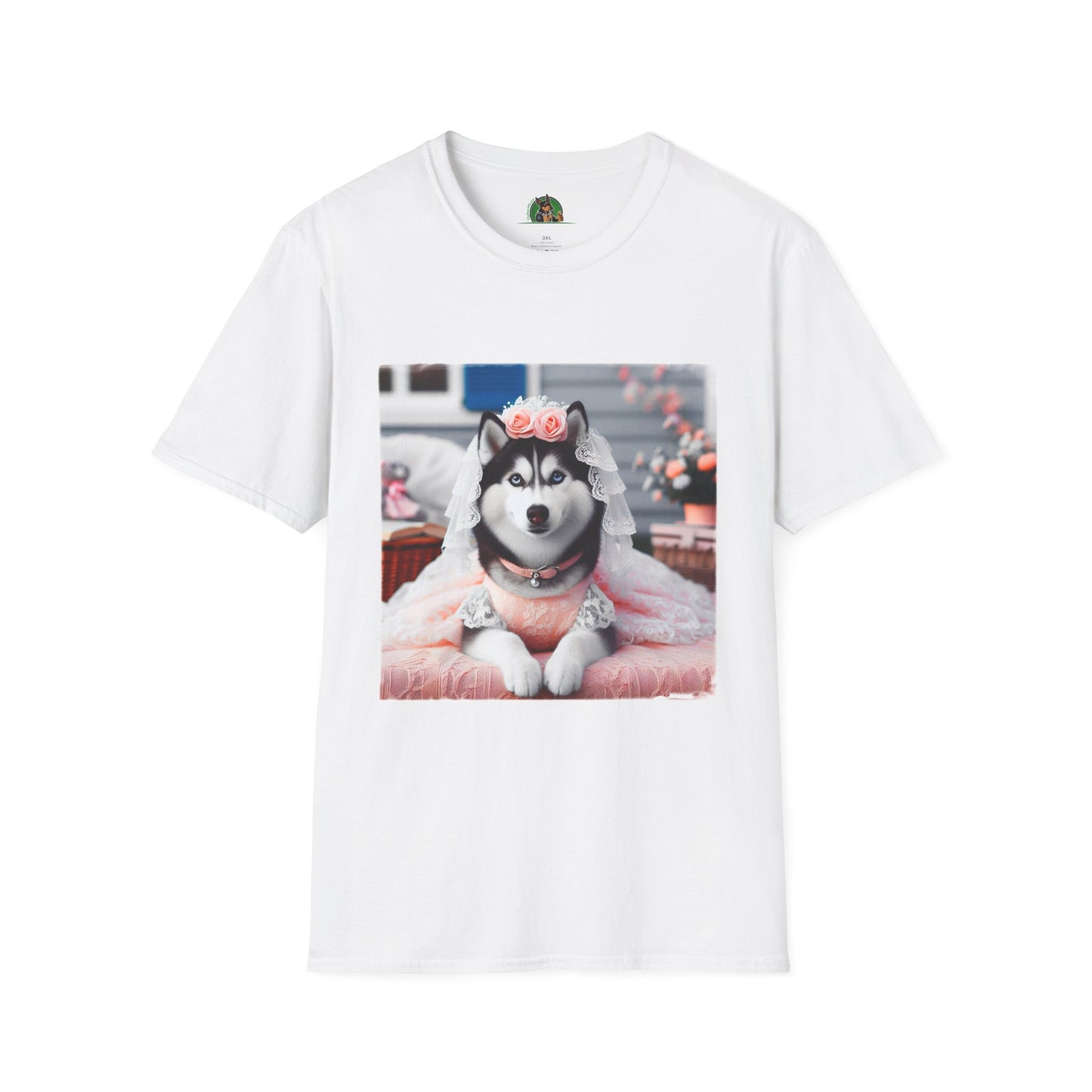 Husky T-Shirt Printify XS White 