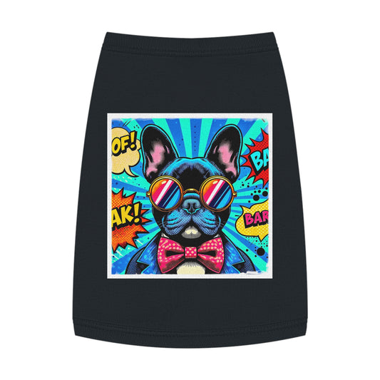 Pet Tank Top French Bulldog Pets Printify M Black