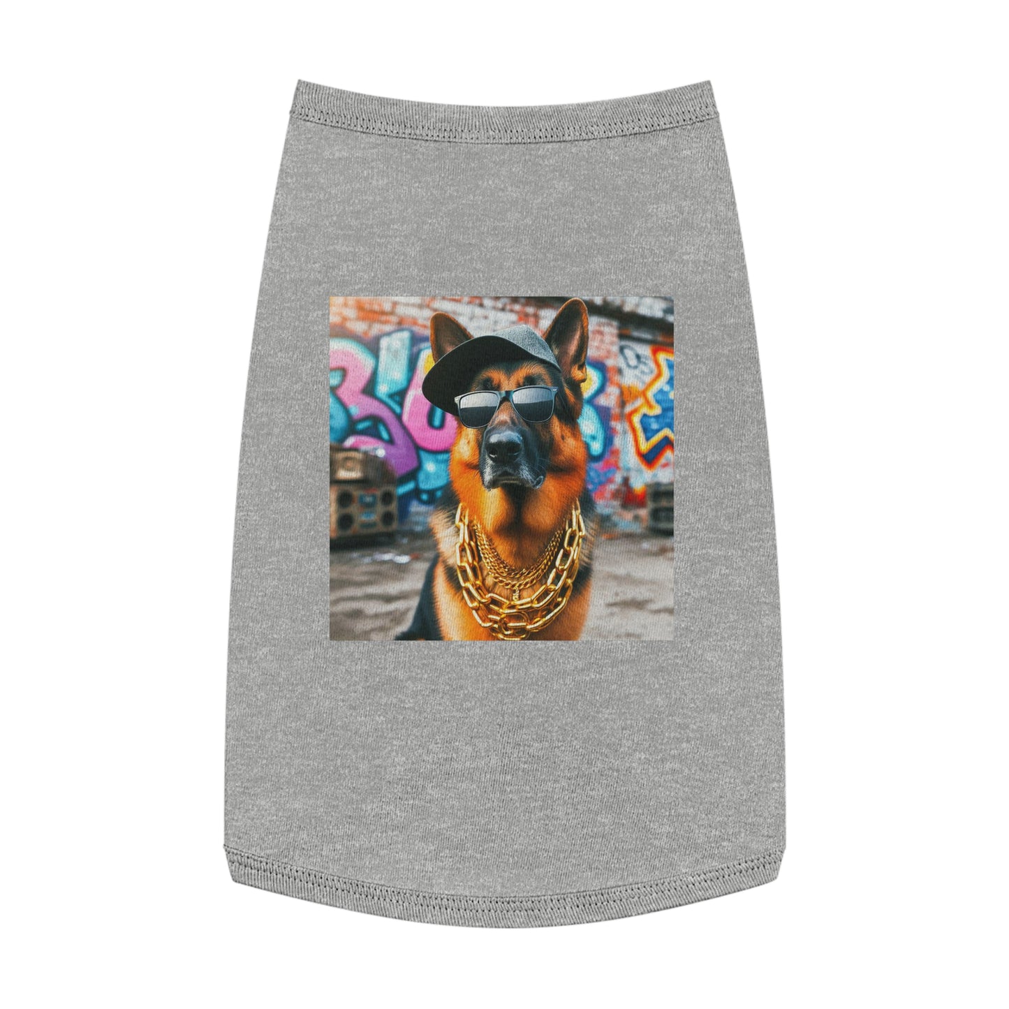 Pet Tank Top German Shepherd Pets Printify L Heather 