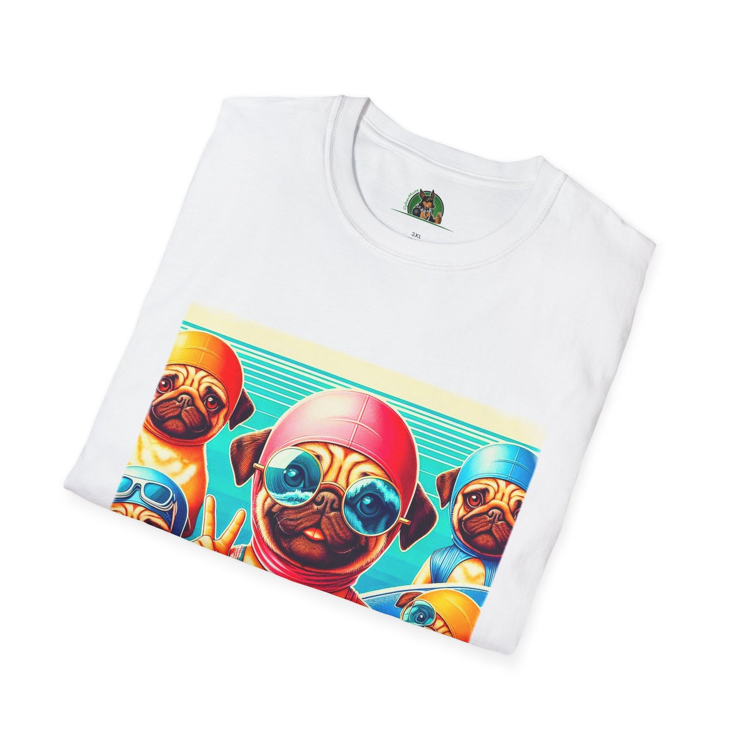 Pugs T-Shirt Printify   