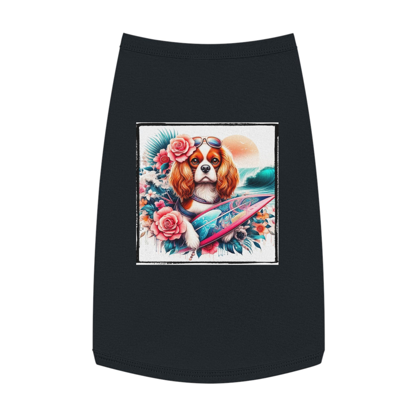 Pet Tank Top Cavalier King Charles Spaniel Pets Printify L Black