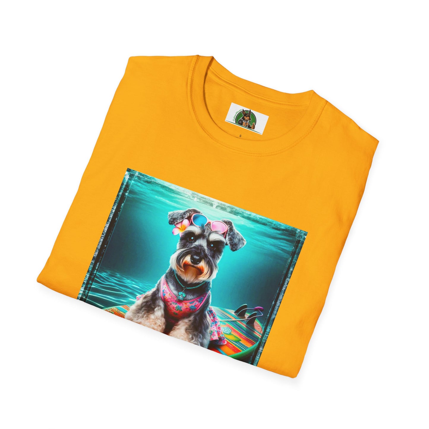 Schnauzer T-Shirt with Miniature Schnauzer Design