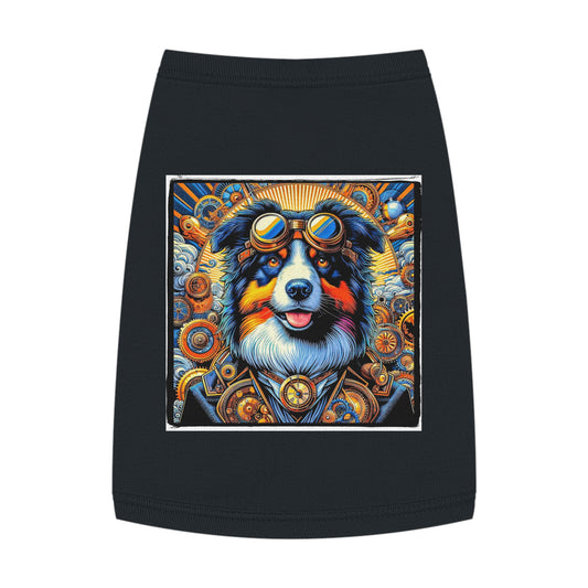 Pet Tank Top Australian Shepherd Pets Printify M Black 