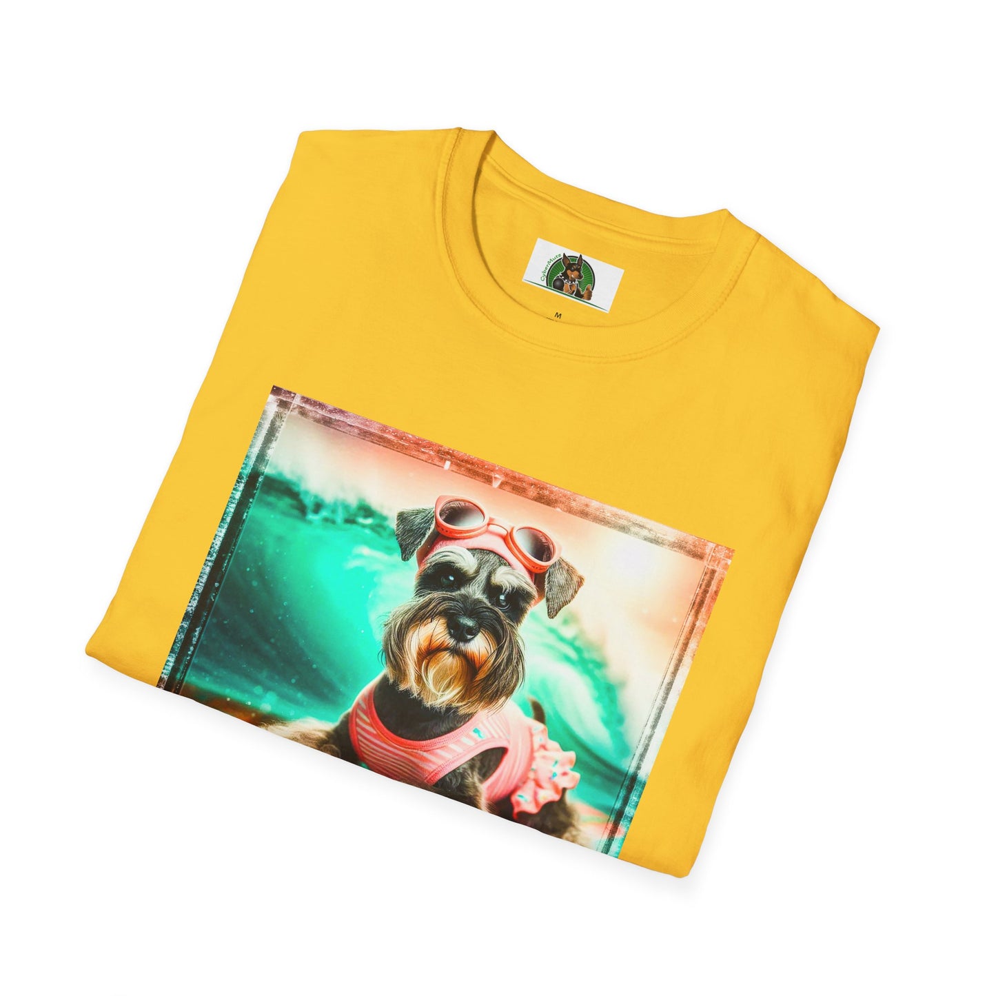 Schnauzer T-Shirt with Miniature Schnauzer Design T-Shirt Printify   