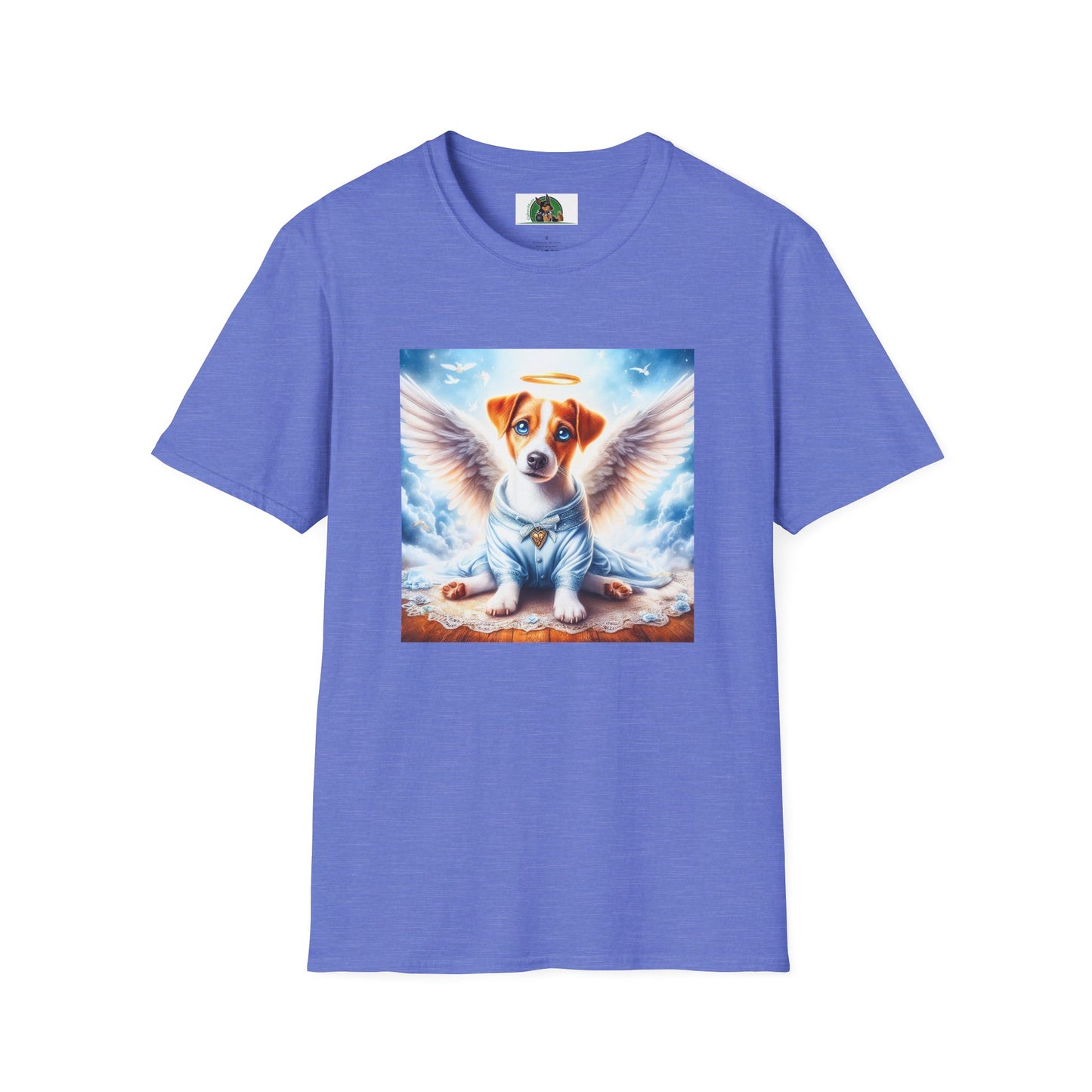 Jack Russell Pajama Puppy Angel T-Shirt Printify S Heather Royal