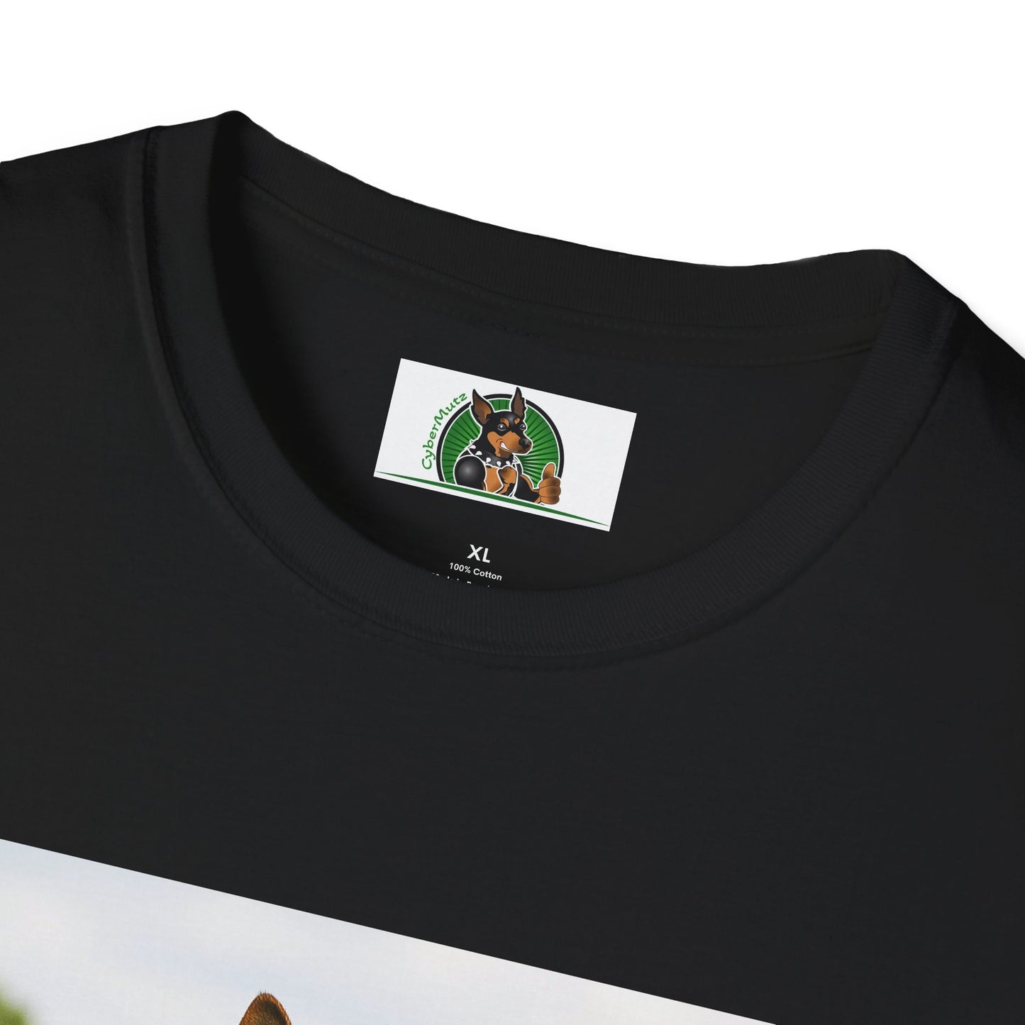 German Shepherd Soccer T-Shirt — Sports Dog Playing Soccer T-Shirt Printify