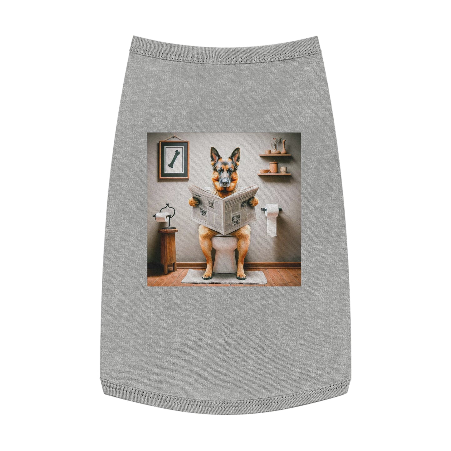 Pet Tank Top German Shepherd Pets Printify L Heather 