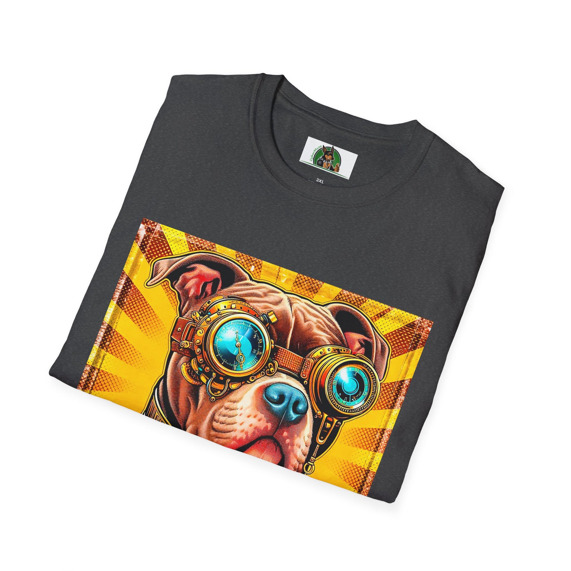 Pit Bull steam punk shirt T-Shirt Printify