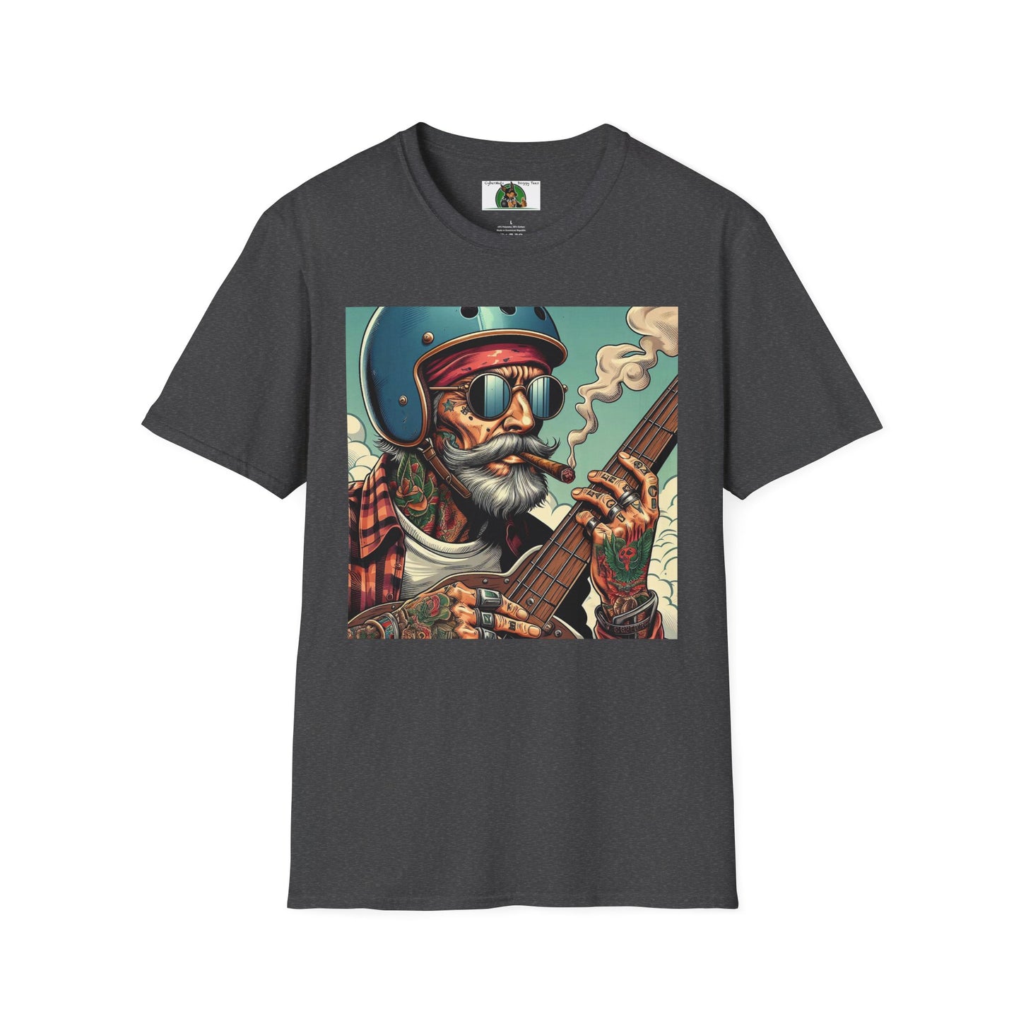 Wacky Guitareon T-Shirt Printify Dark Heather S 