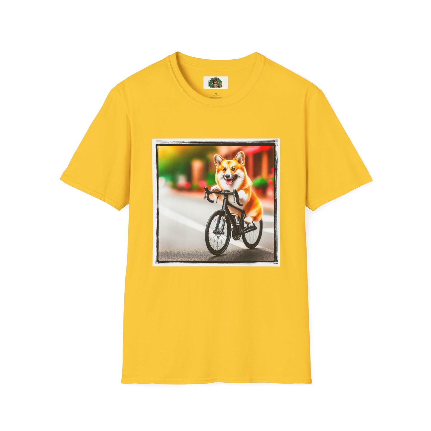 Pembroke Welsh Corgi bicycle shirt T-Shirt Printify S Daisy