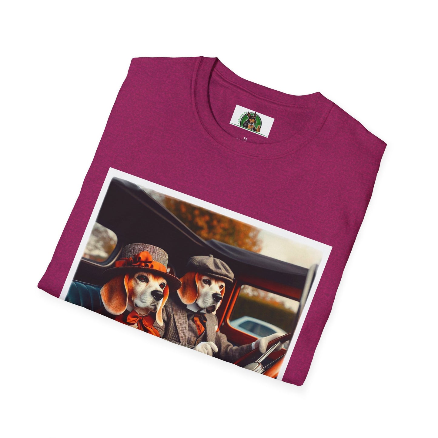 Wacky Beagle Old Time Couple T-Shirt Printify   