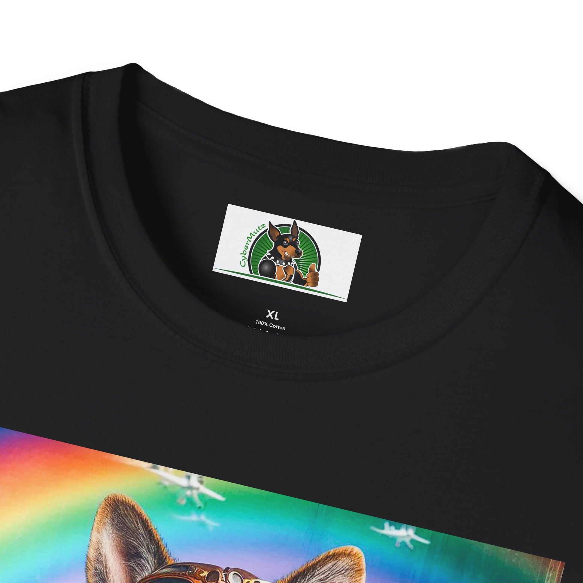 German Shepherd airplane flying T-Shirt Printify