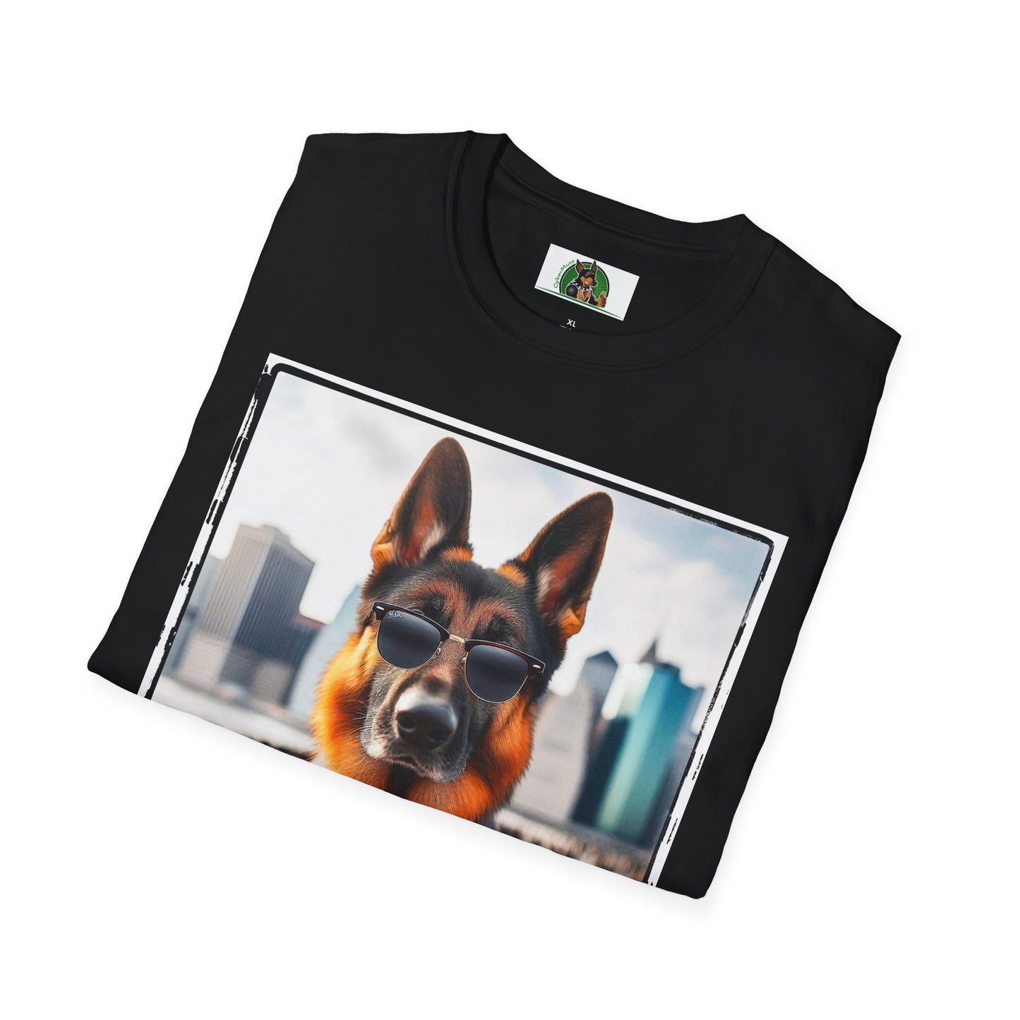 German Shepherd suit and tie shirt