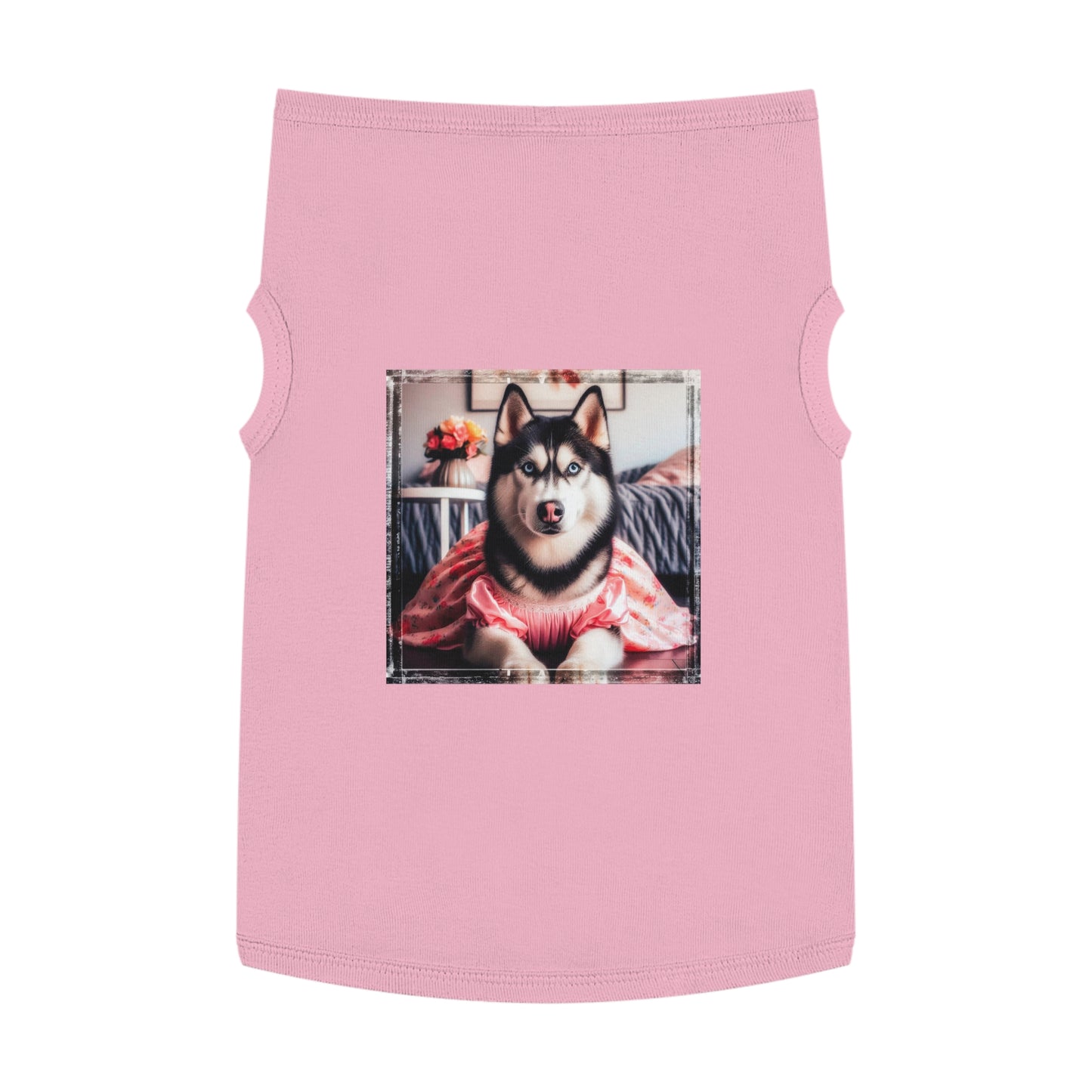 Pet Tank Top Husky Pets Printify XL Pink