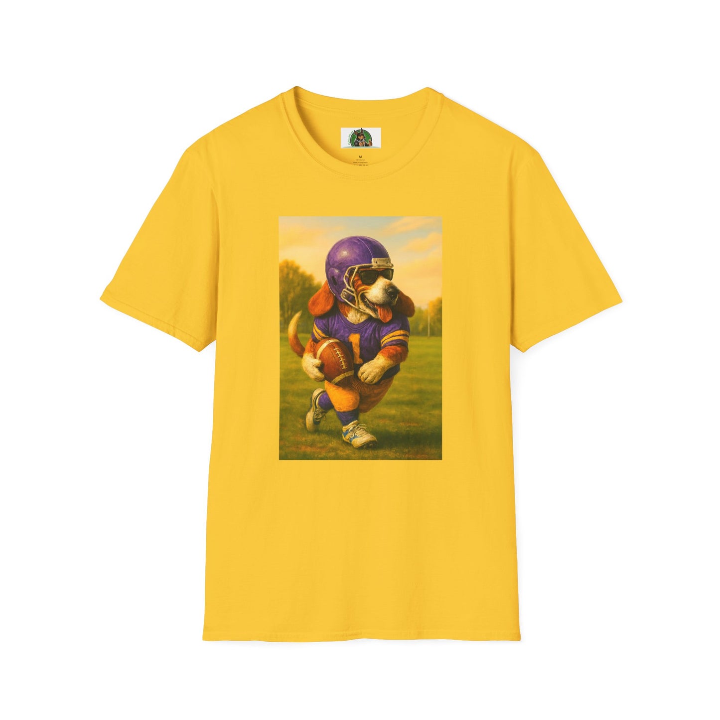 Sports Football Basset Hound T-Shirt T-Shirt Printify Daisy S
