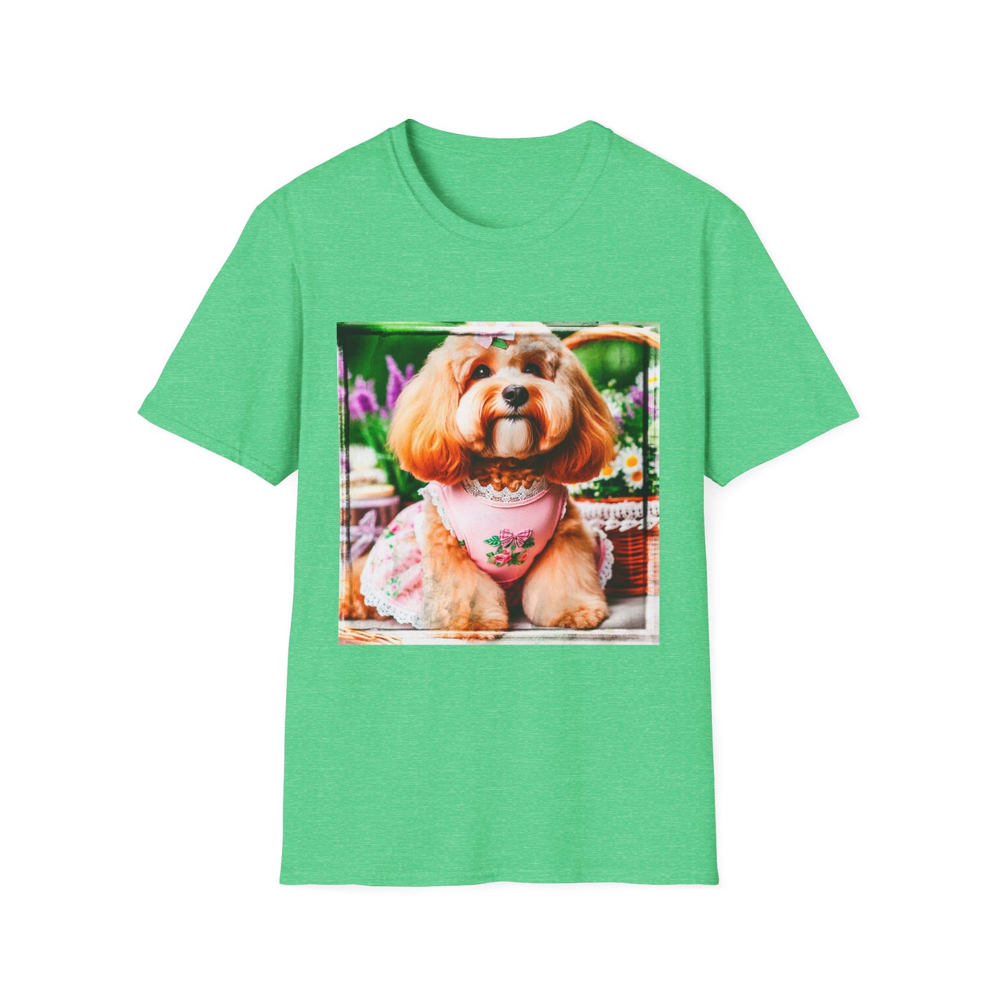 CockerPoo T-Shirt Printify S Heather Irish Green