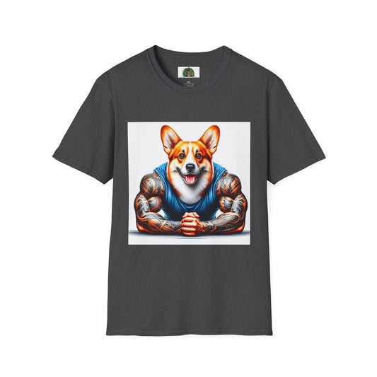 Pembroke Welsh Corgi T-Shirt Printify XS Dark Heather 