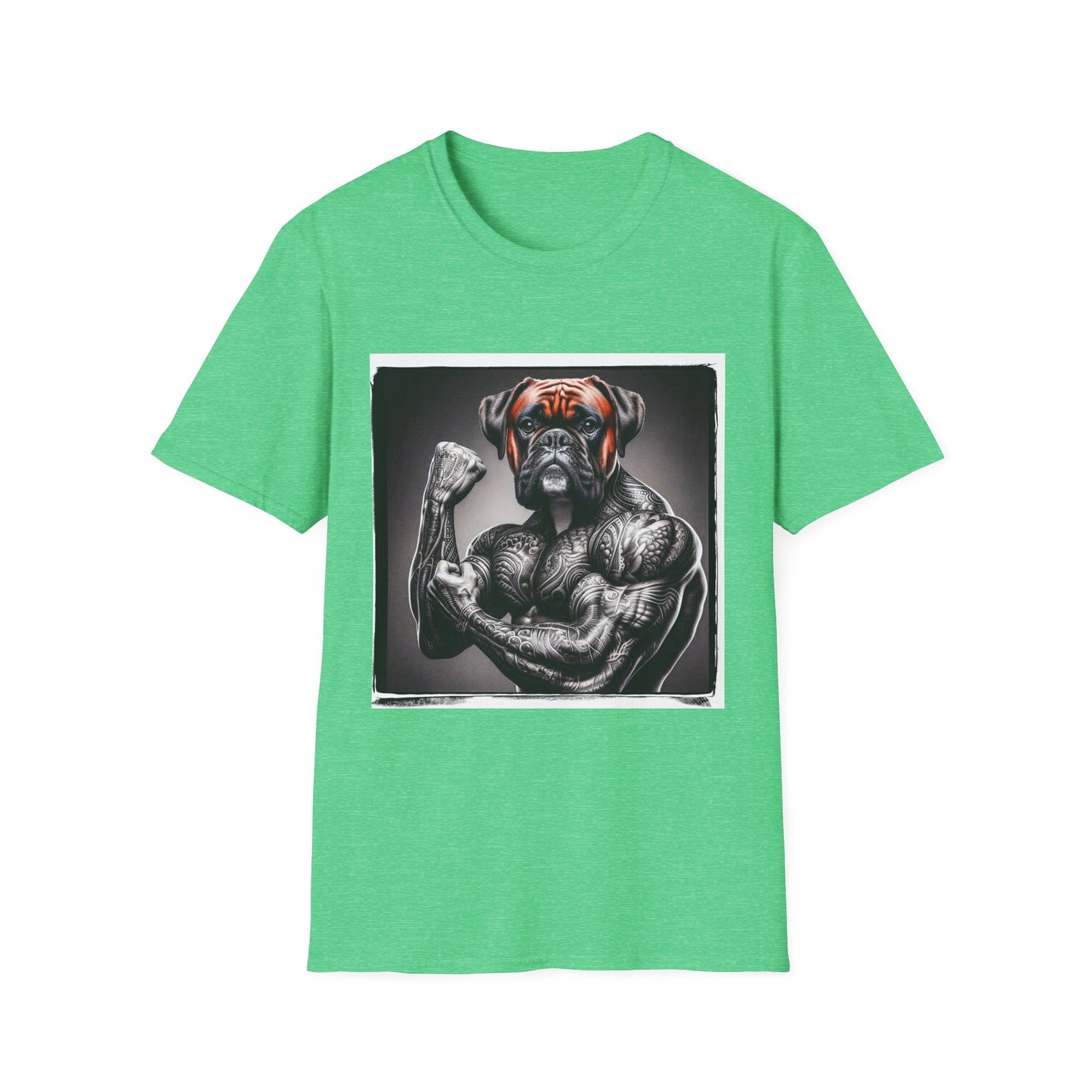 Boxer T-Shirt Printify S Heather Irish Green 