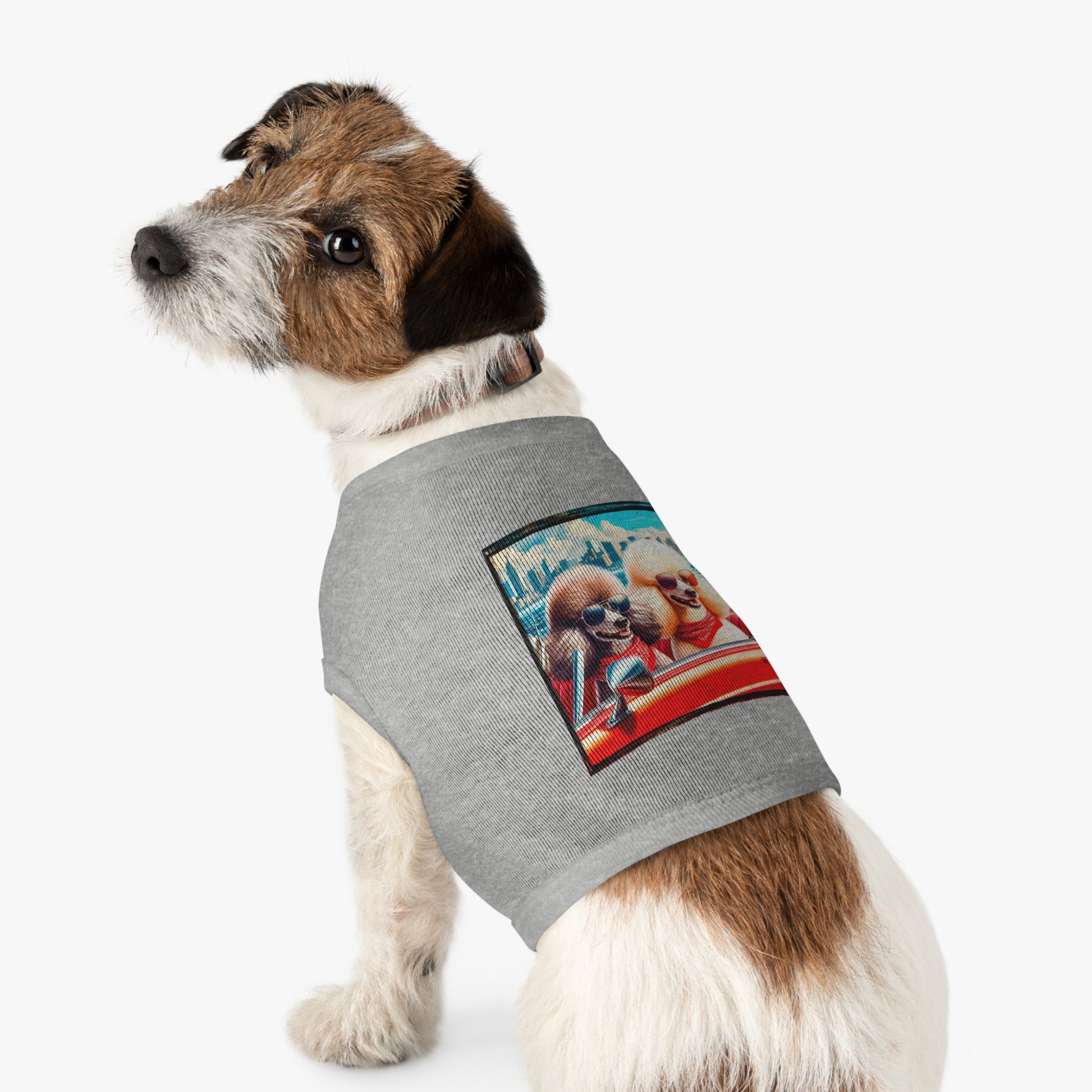 Wacky Pet Tank Top Poodle Pets Printify   