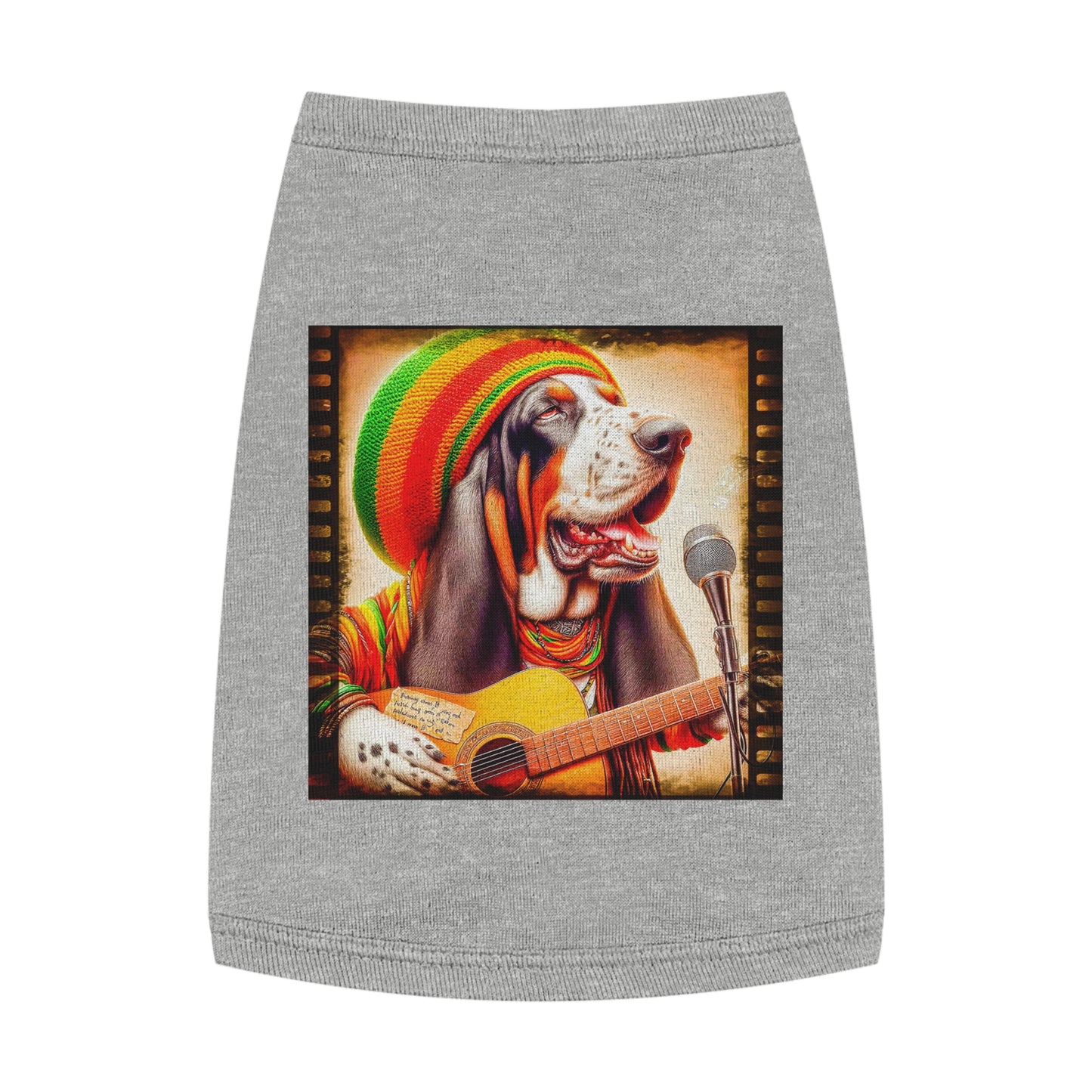 Pet Tank Top Basset Hound Pets Printify M Heather