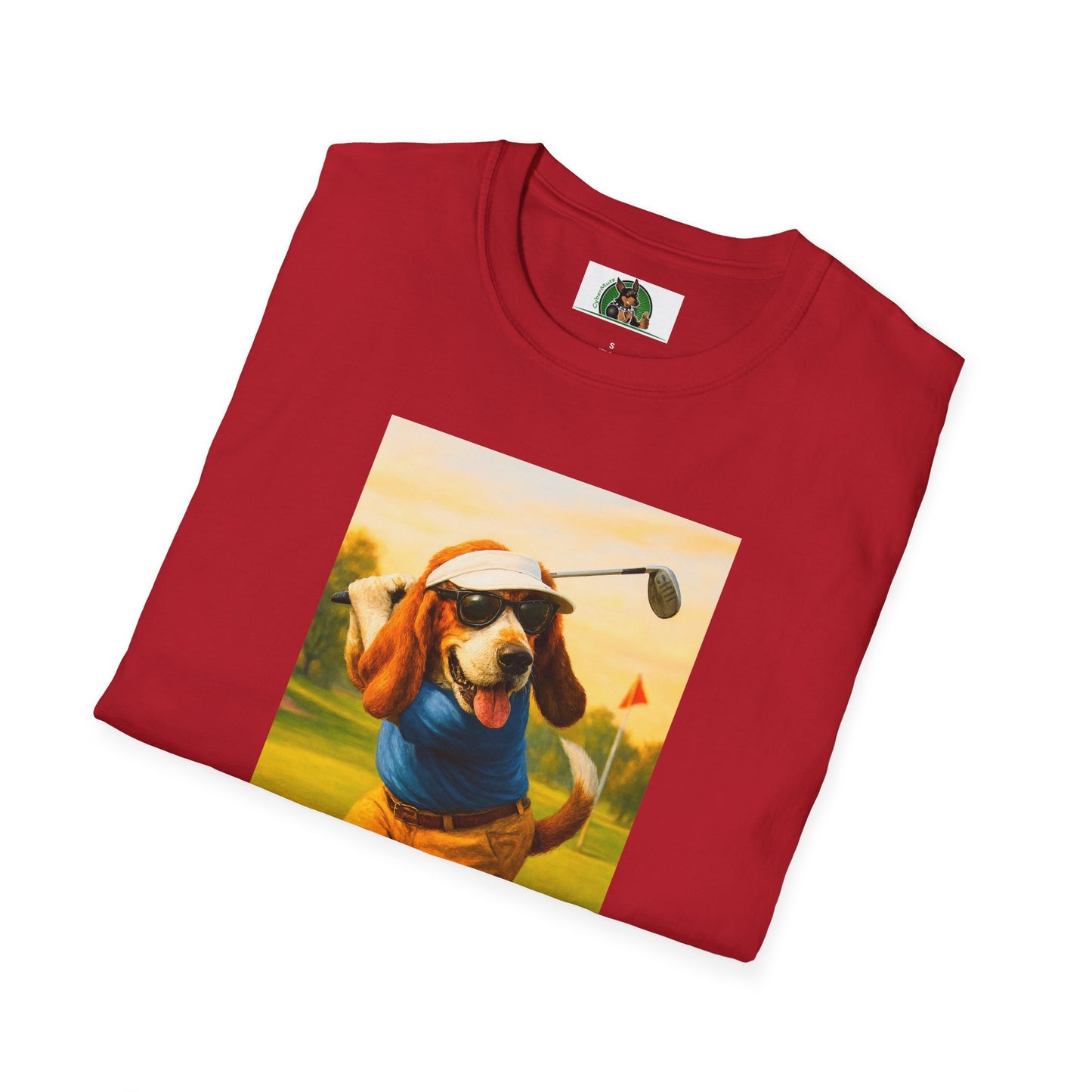 Sports Bassett Hound Dog Golf Unisex T-Shirt