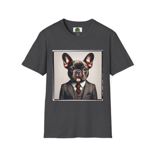 French Bulldog T-Shirt Printify XS Dark Heather 