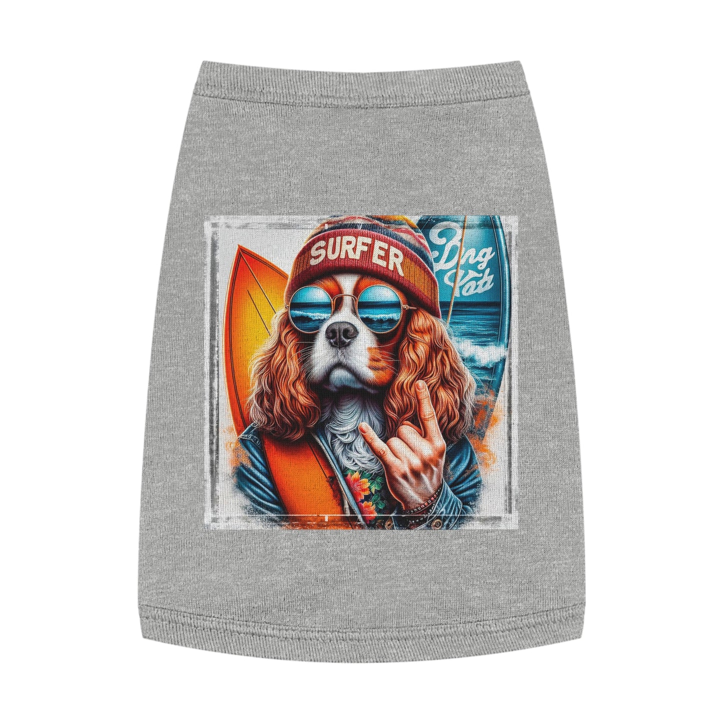 Pet Tank Top Cavalier King Charles Spaniel Pets Printify M Heather