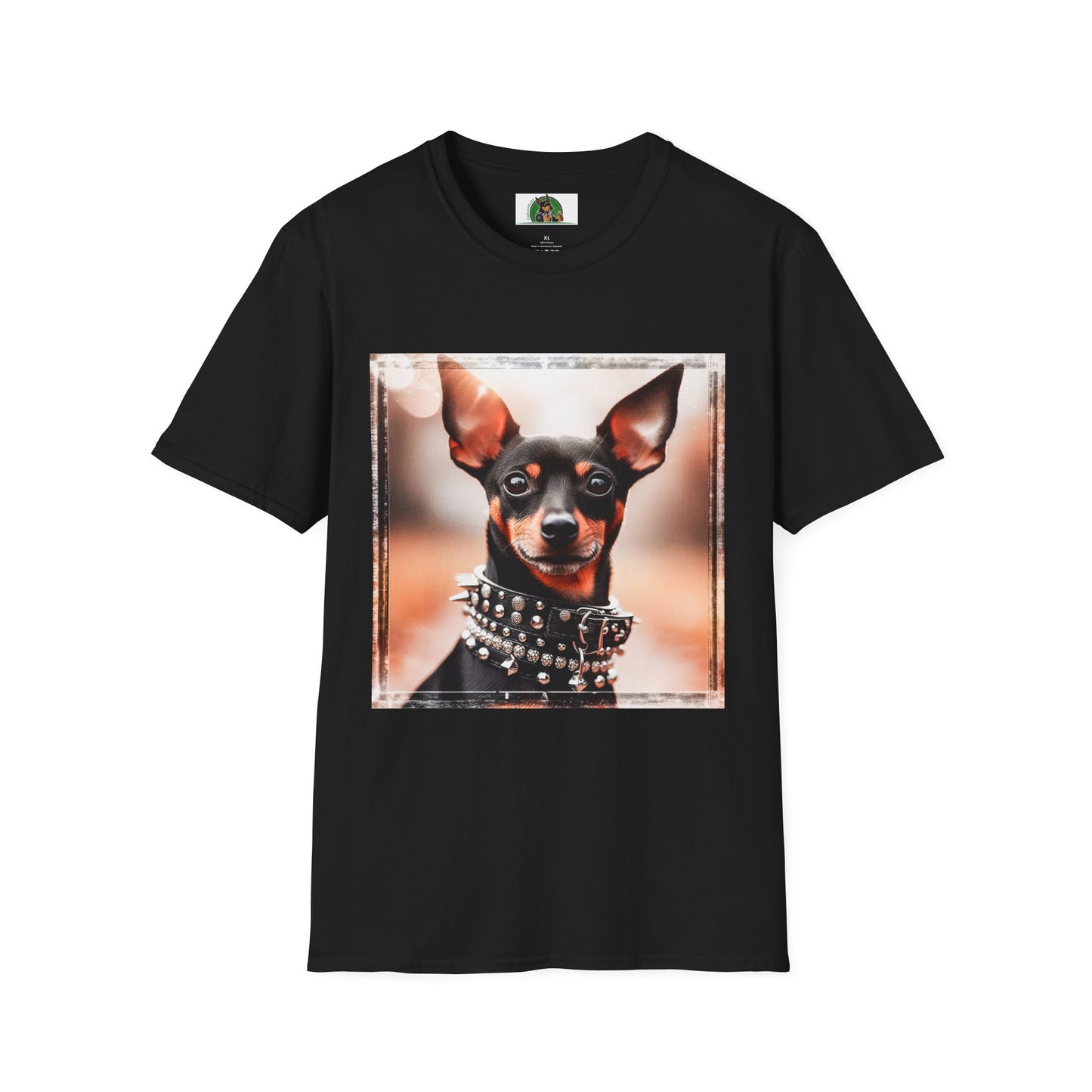 Min Pin T-Shirt T-Shirt Printify XS Black 