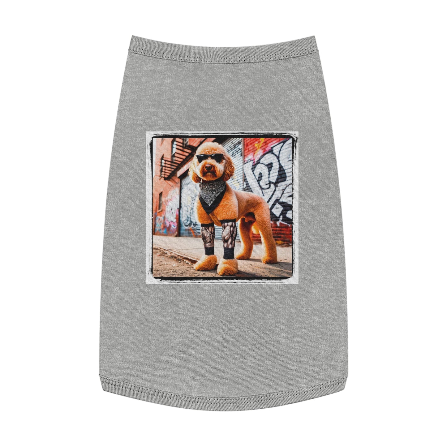 Pet Tank Top Sheepadoodle Pets Printify L Heather 