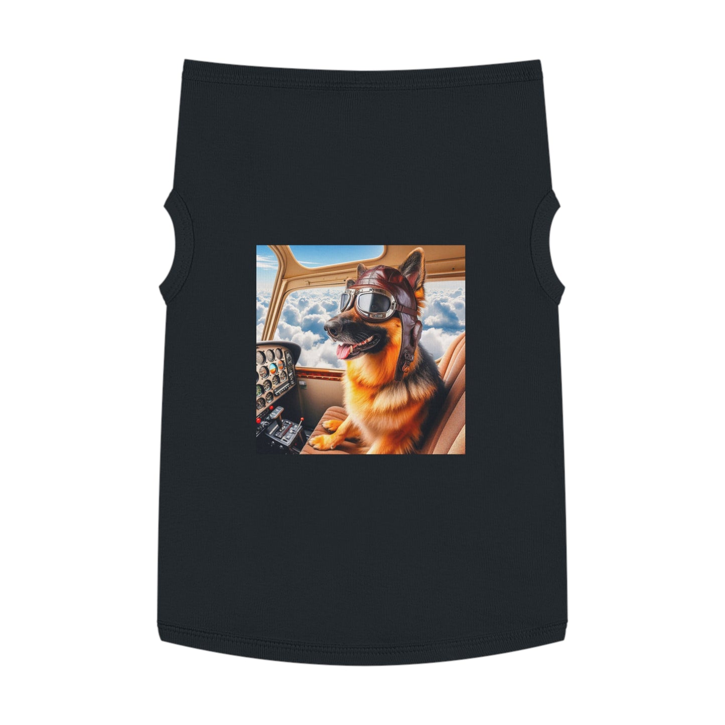 Pet Tank Top German Shepherd Pets Printify XL Black 