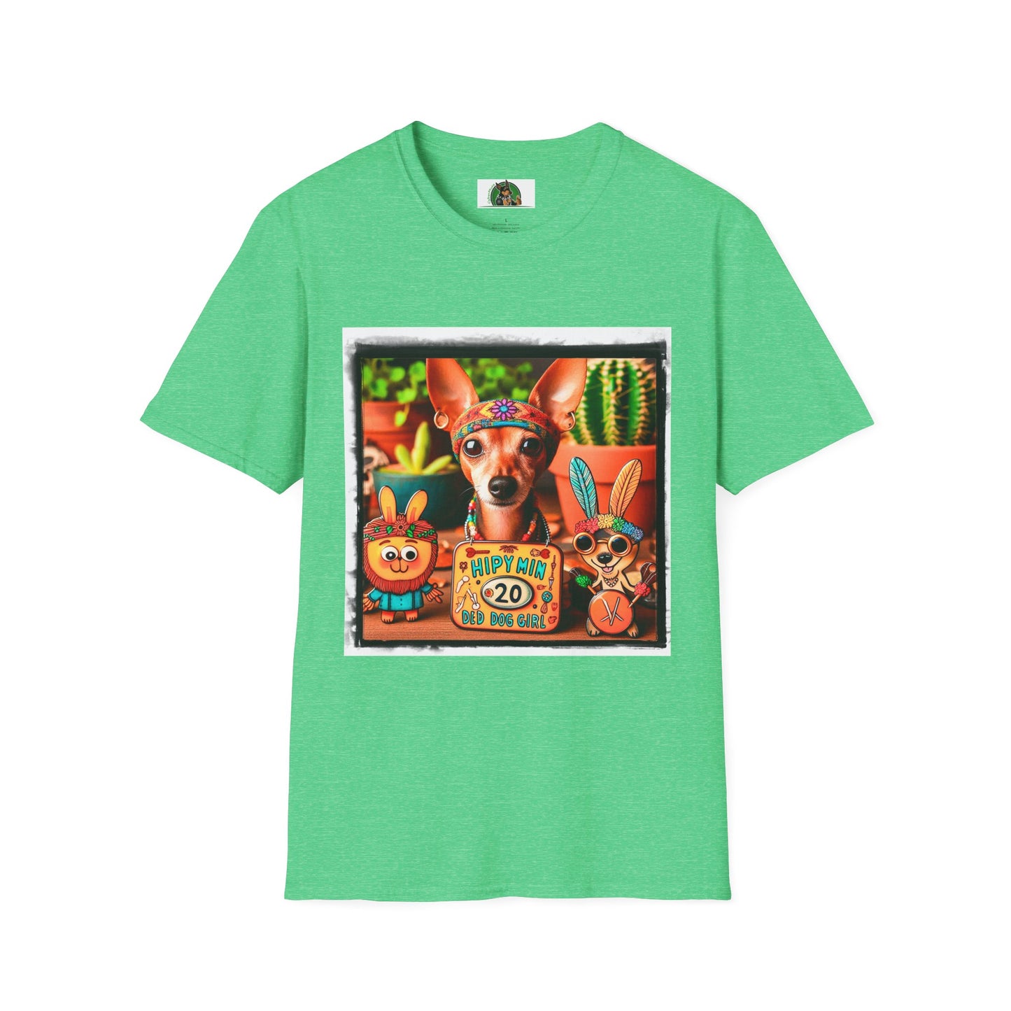 Min Pin T-Shirt T-Shirt Printify S Heather Irish Green 