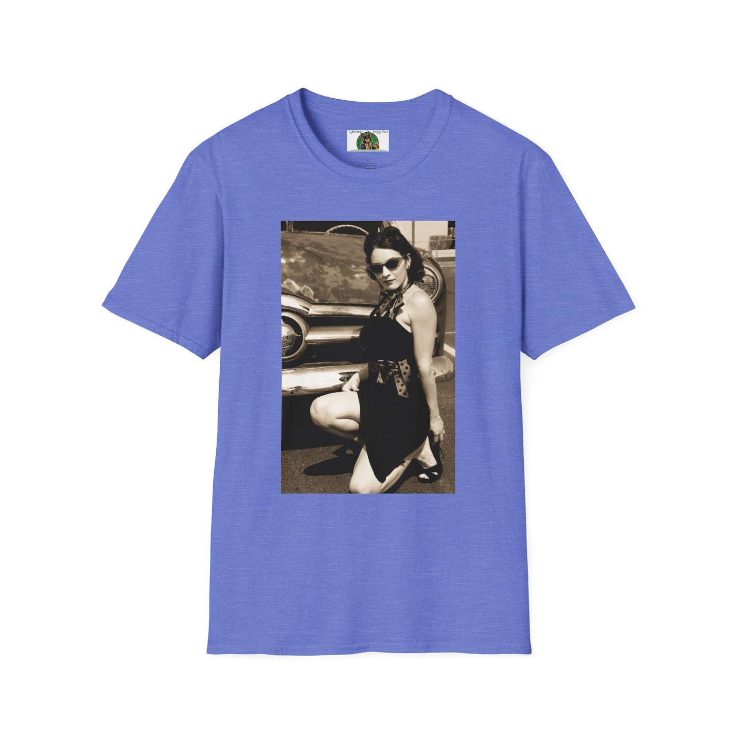 Mis·cel·la·ne·ous Rockabilly Girl T-Shirt Printify S Heather Royal 