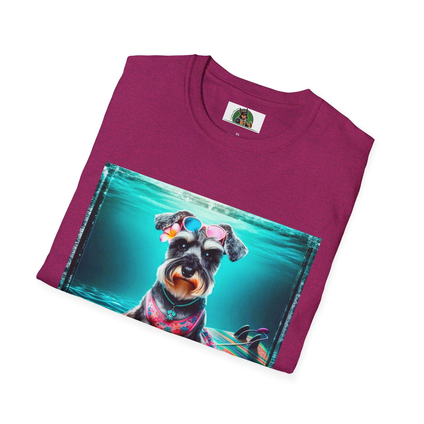 Schnauzer T-Shirt with Miniature Schnauzer Design