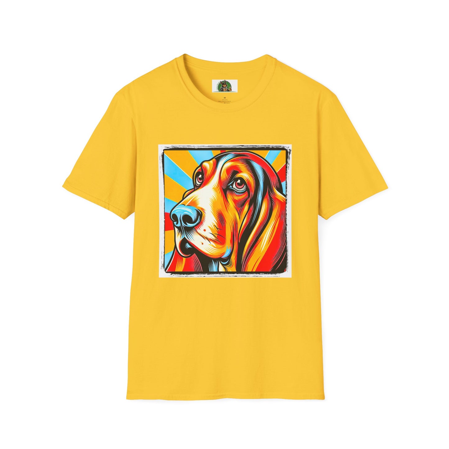 Basset Hound Pop Art 2 T-Shirt Printify S Daisy 