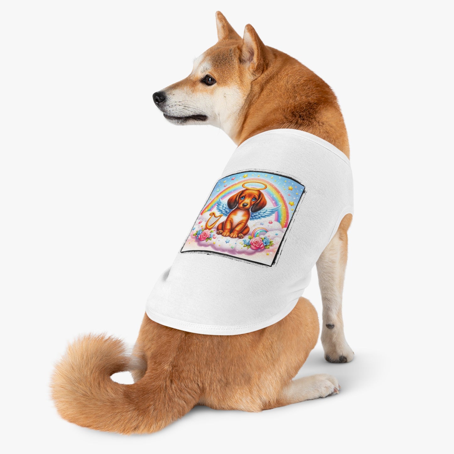 Pet Tank Top Dachshund angel baby t shirt