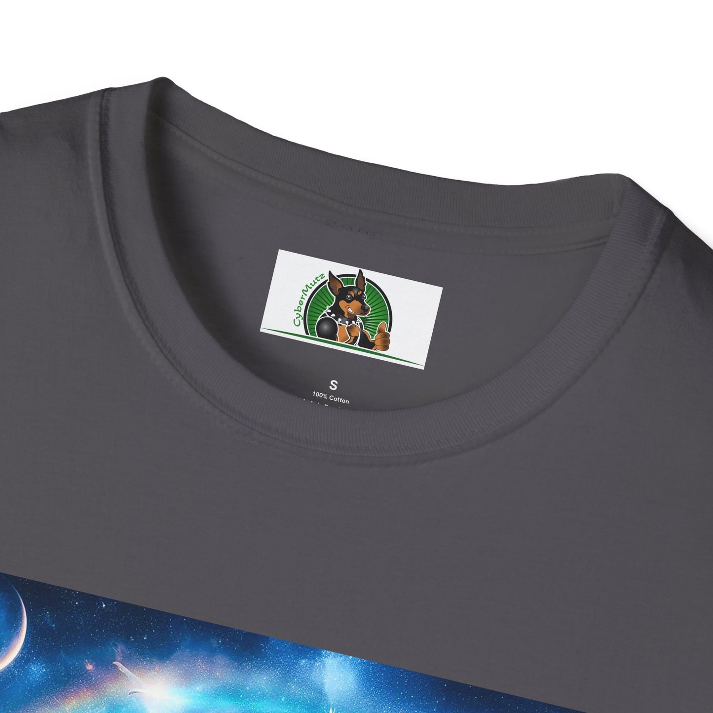 Jack Russell Moon And Dove Rainbow Bridge T-Shirt Printify
