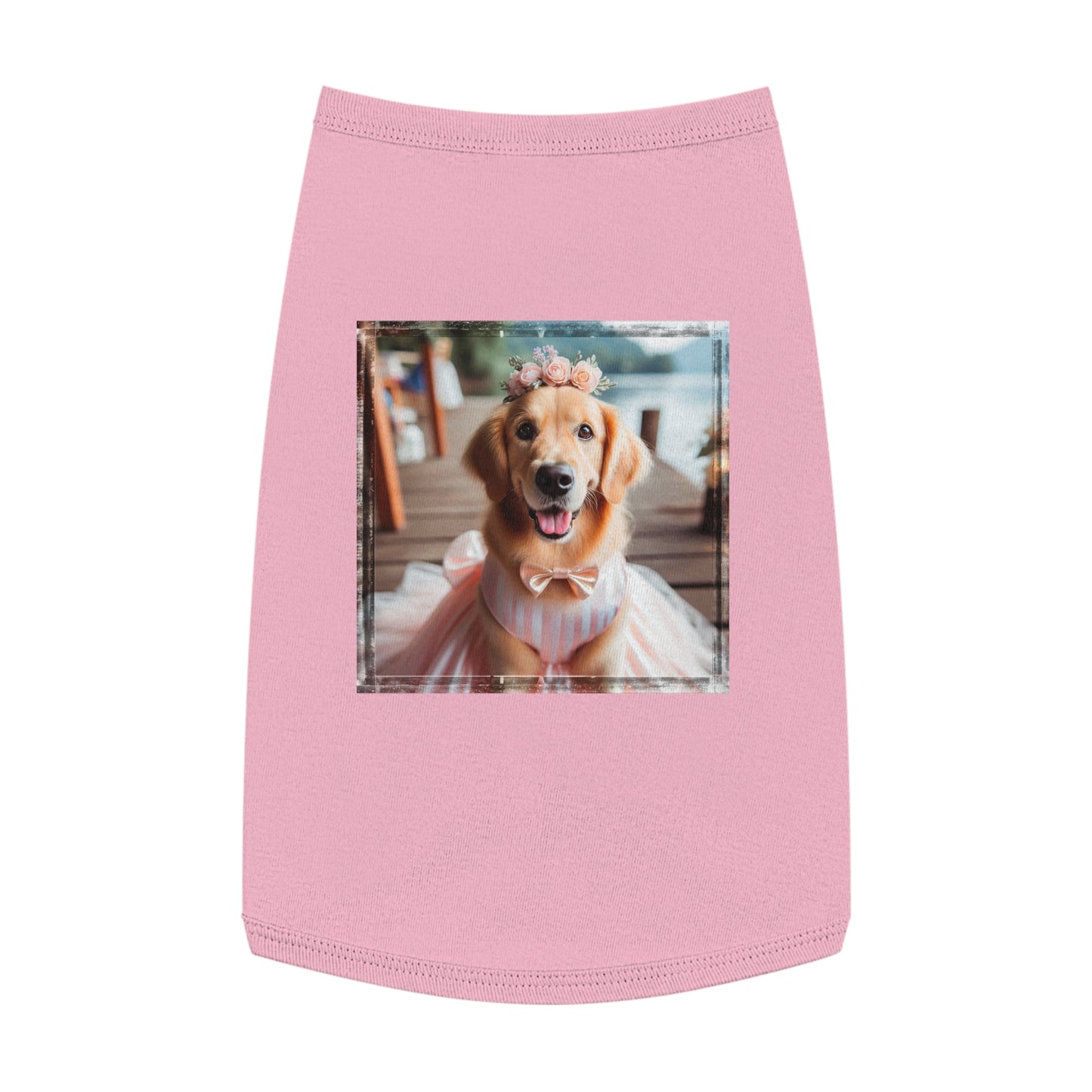 Golden Retriever pet tank top Pets Printify   