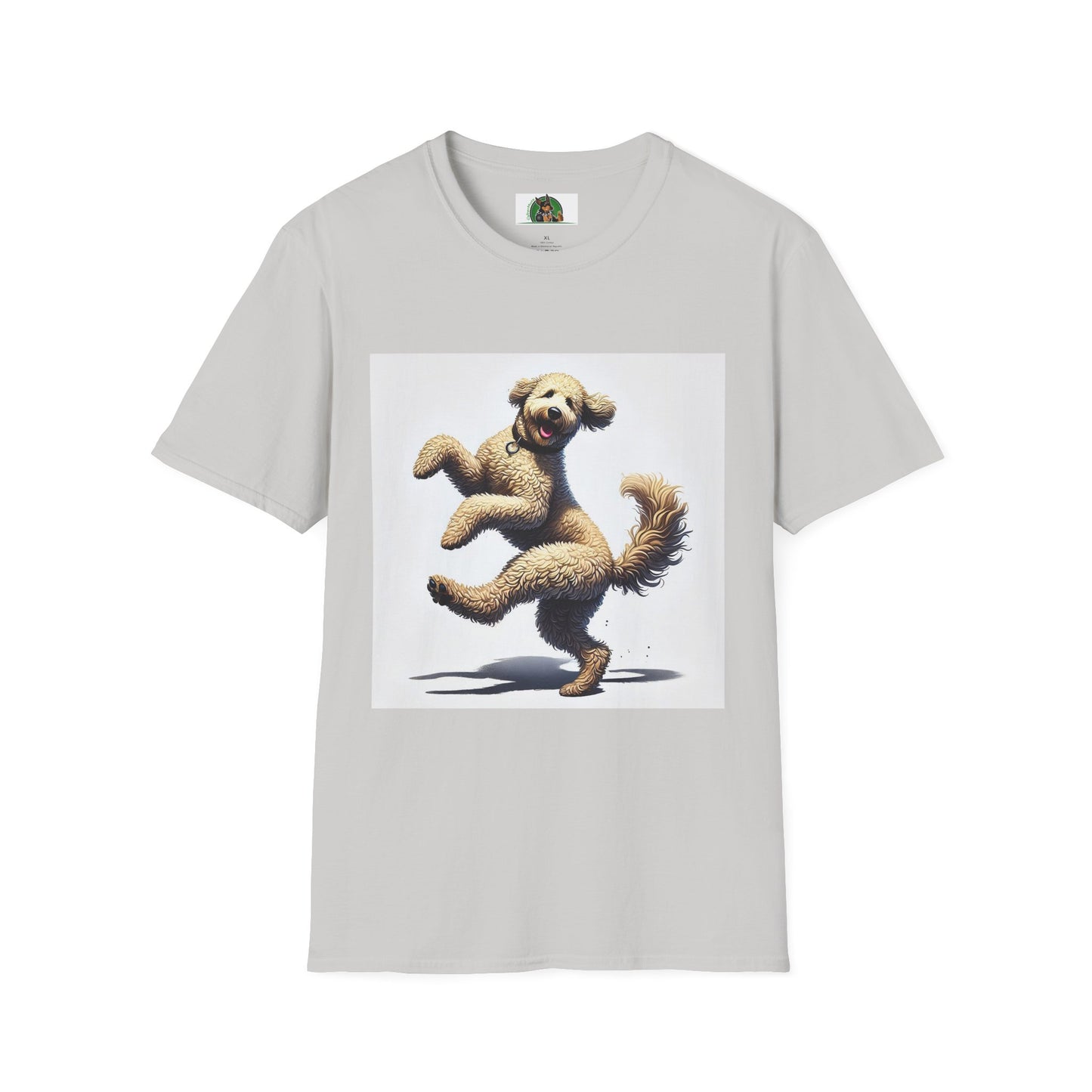 Dancing Shep A Doodle Unisex T-Shirt T-Shirt Printify S Ice Grey