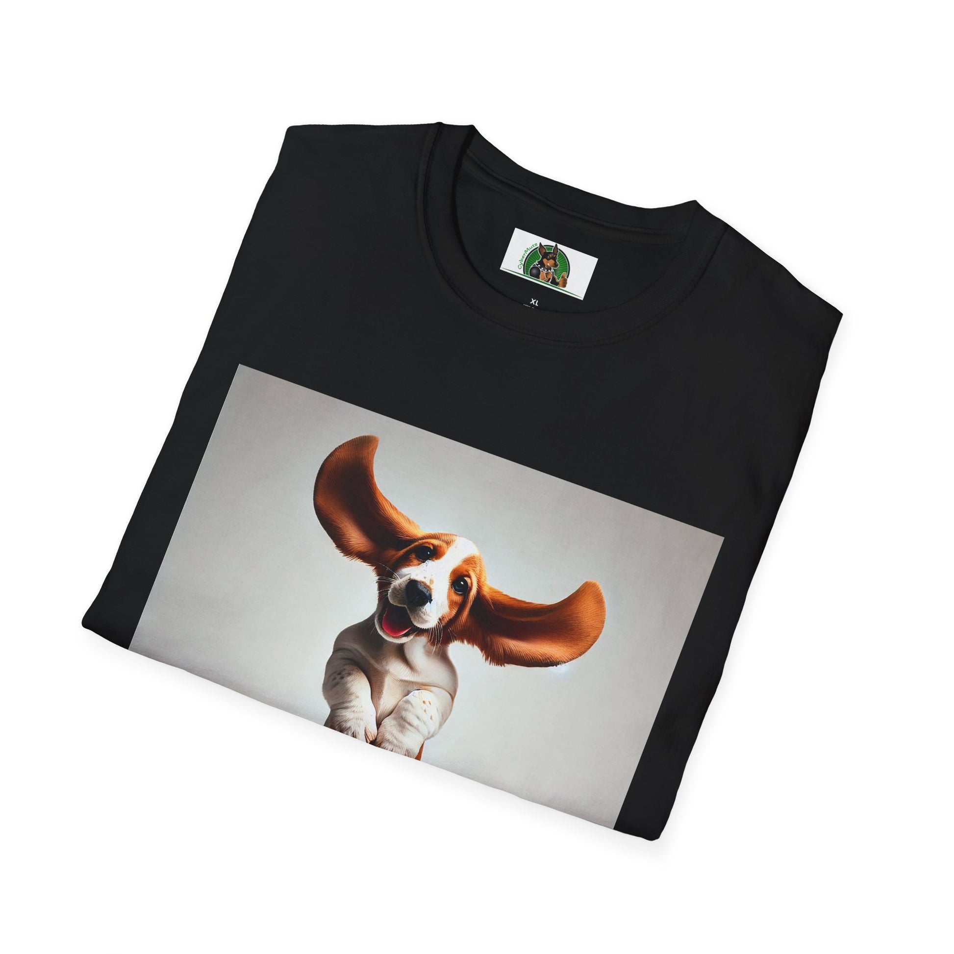 Bassett Hound T-Shirt - Dancing Dog Design T-Shirt Printify