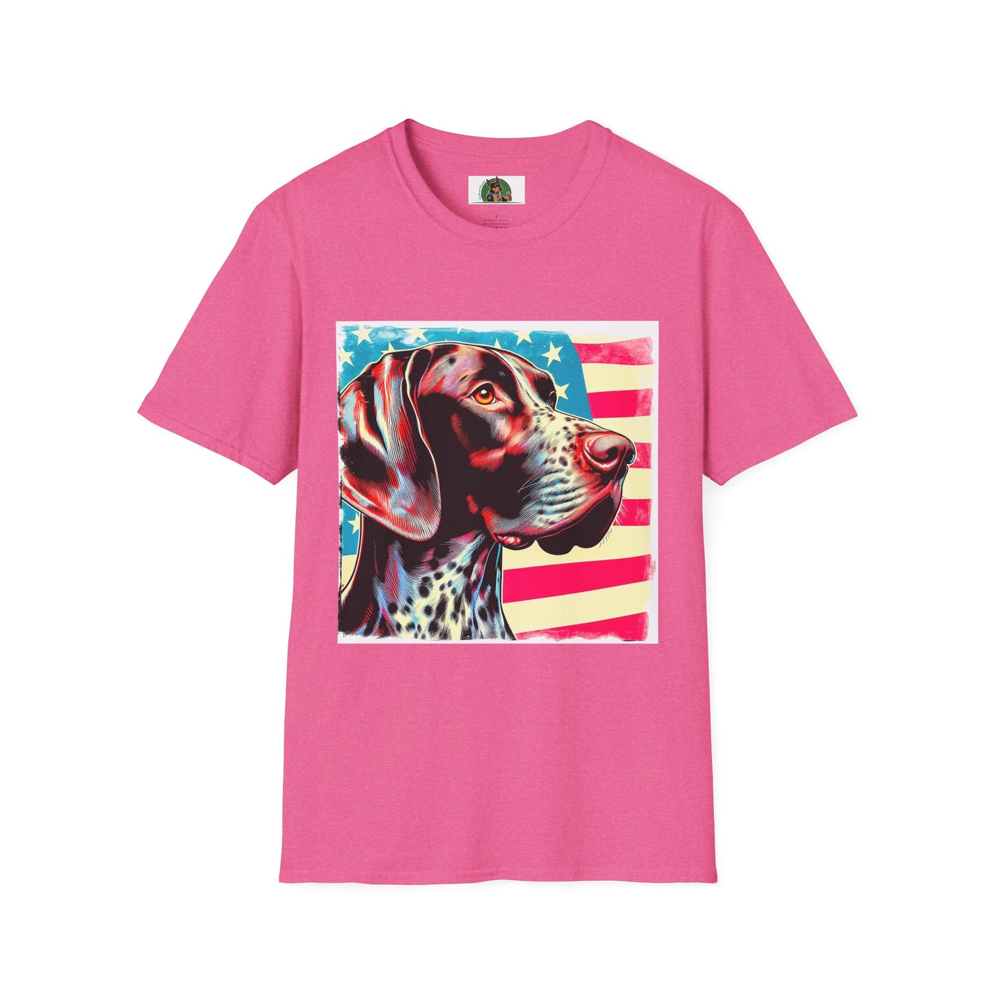 German Shorthaired Pointer T-Shirt Printify S Heather Heliconia 